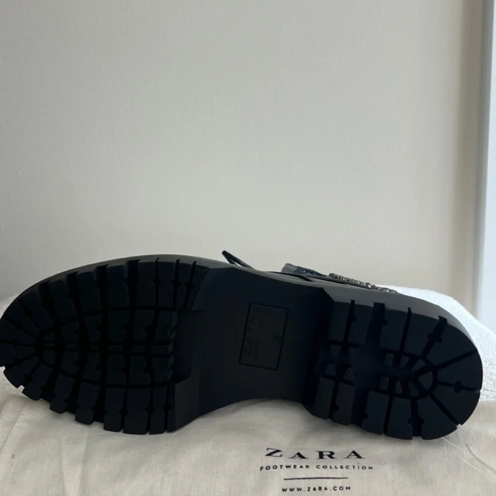 Zara black embroidered